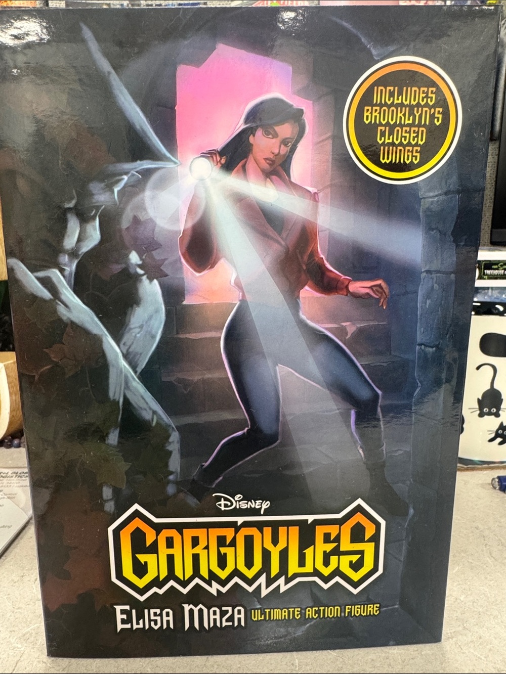 Disney Gargoyles Elisa Maza Action Figure - Black & Pink Outfit